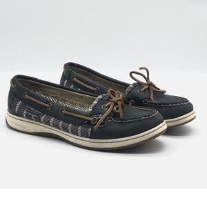 Sperry Top Sider Angelfish Blue Stripe Mesh Boat Shoe